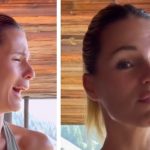 Michelle Hunziker piange