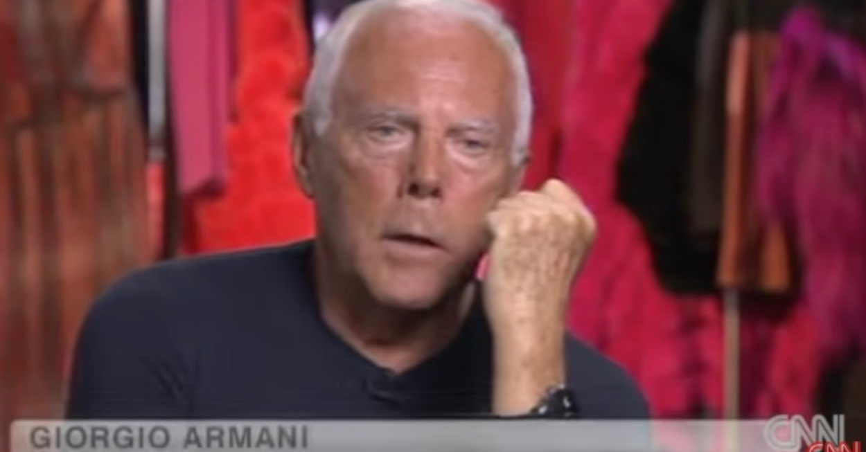 Giorgio Armani malattia
