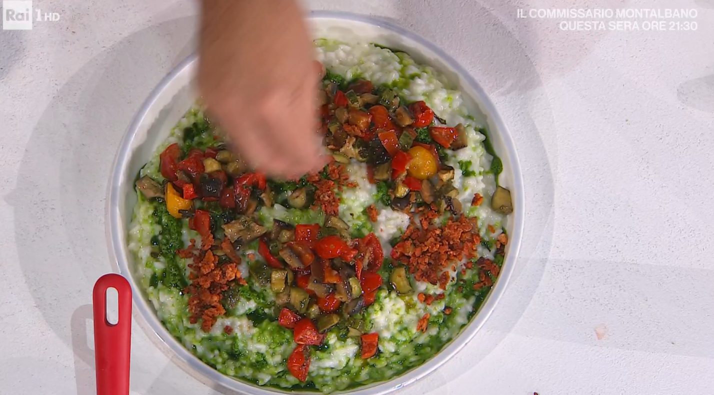 risotto basilico e verdure di sergio barzetti