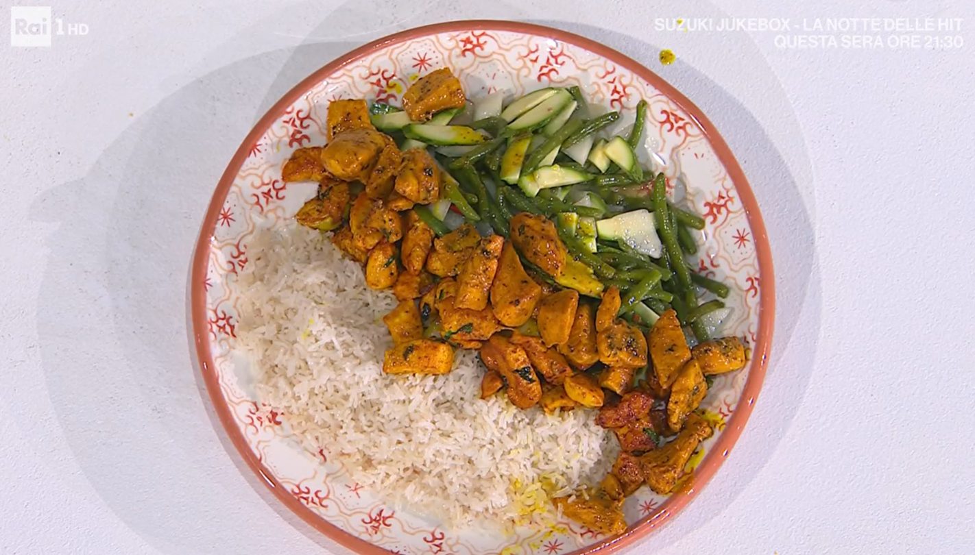 pollo speziato con riso basmati di francesca marsetti