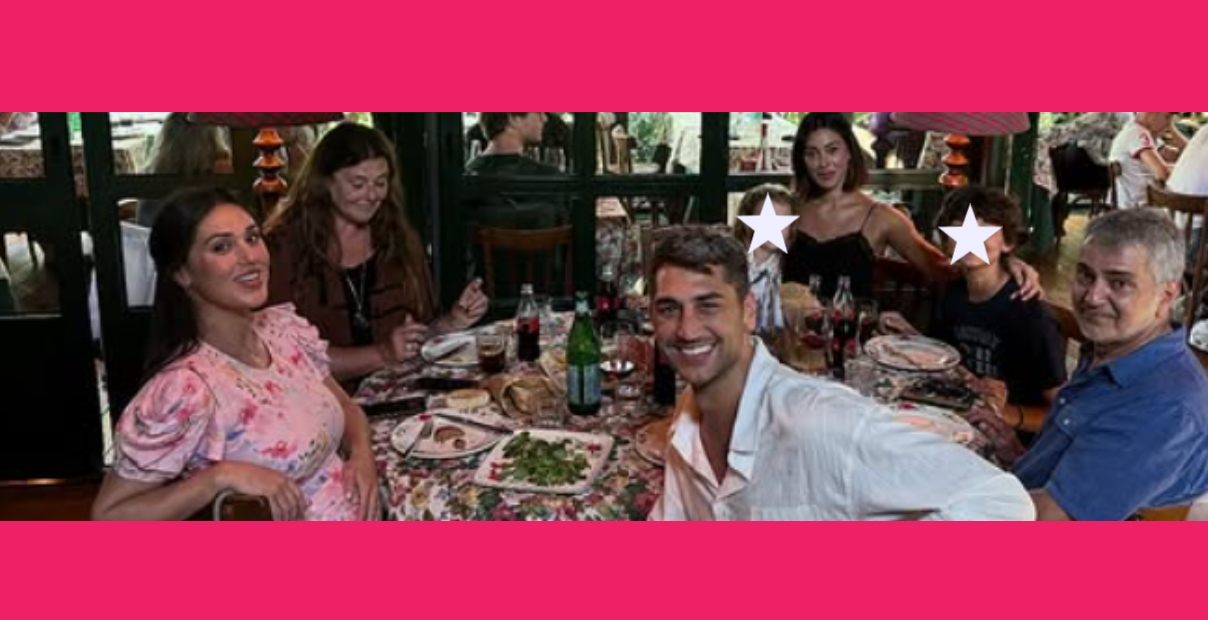 compleanno belen rodriguez foto con cecilia