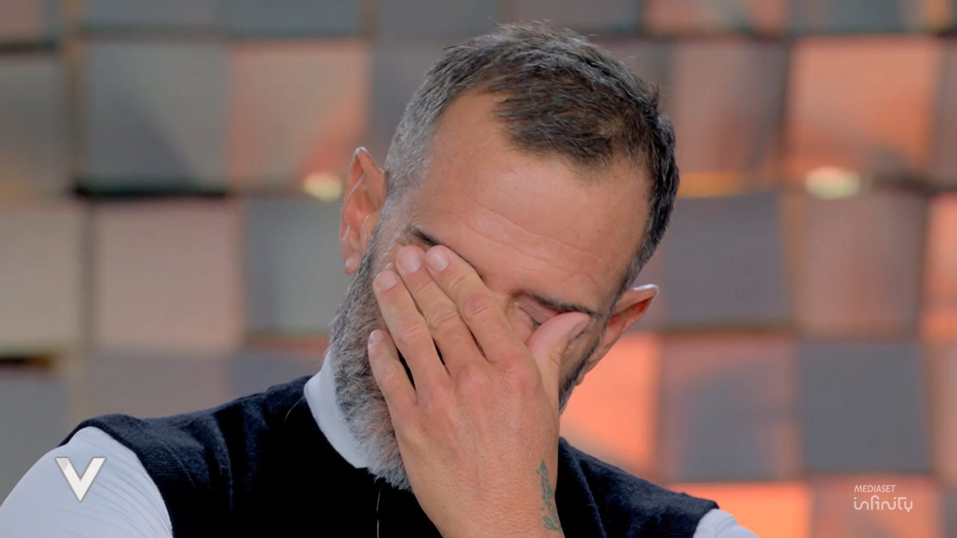 ascanio pacelli in lacrime a verissimo