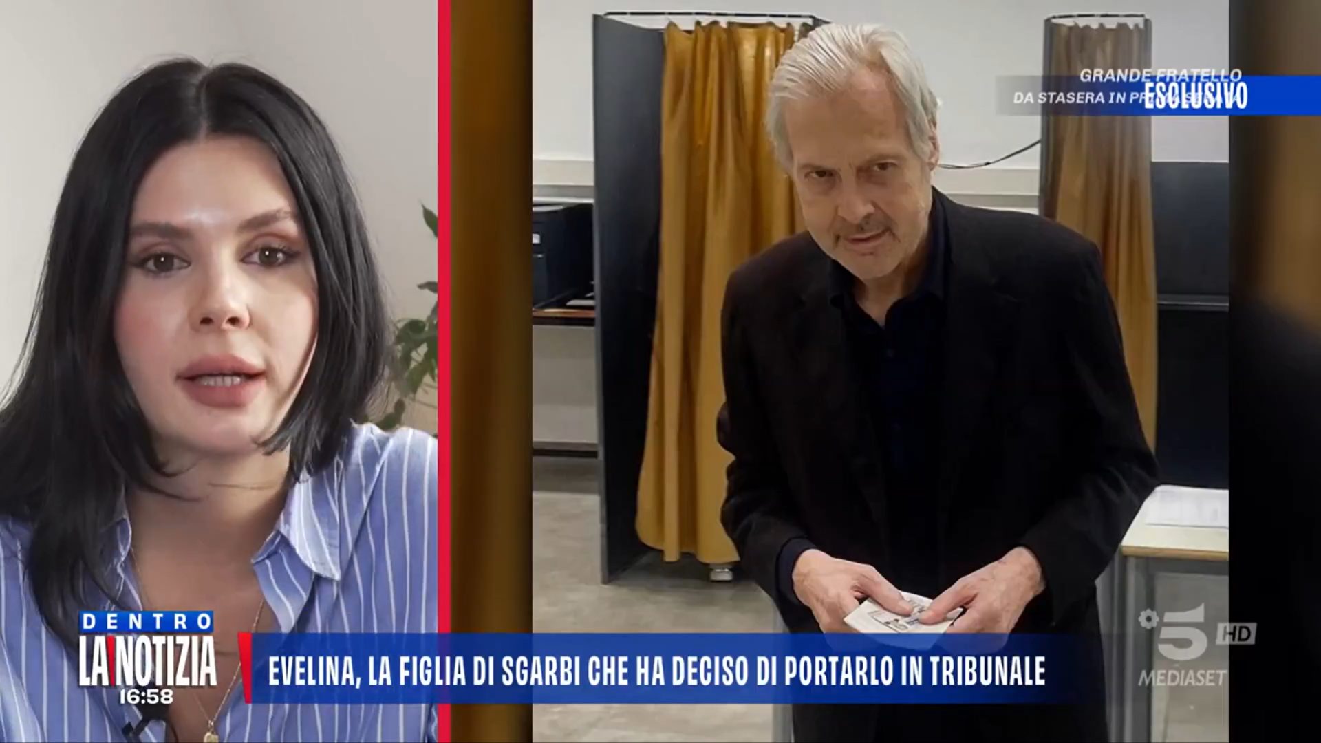 evelina sgarbi in tv