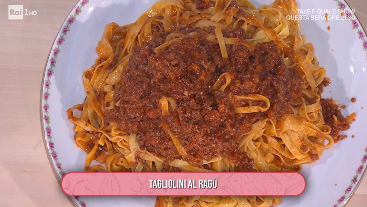 tagliolini al ragù persegani