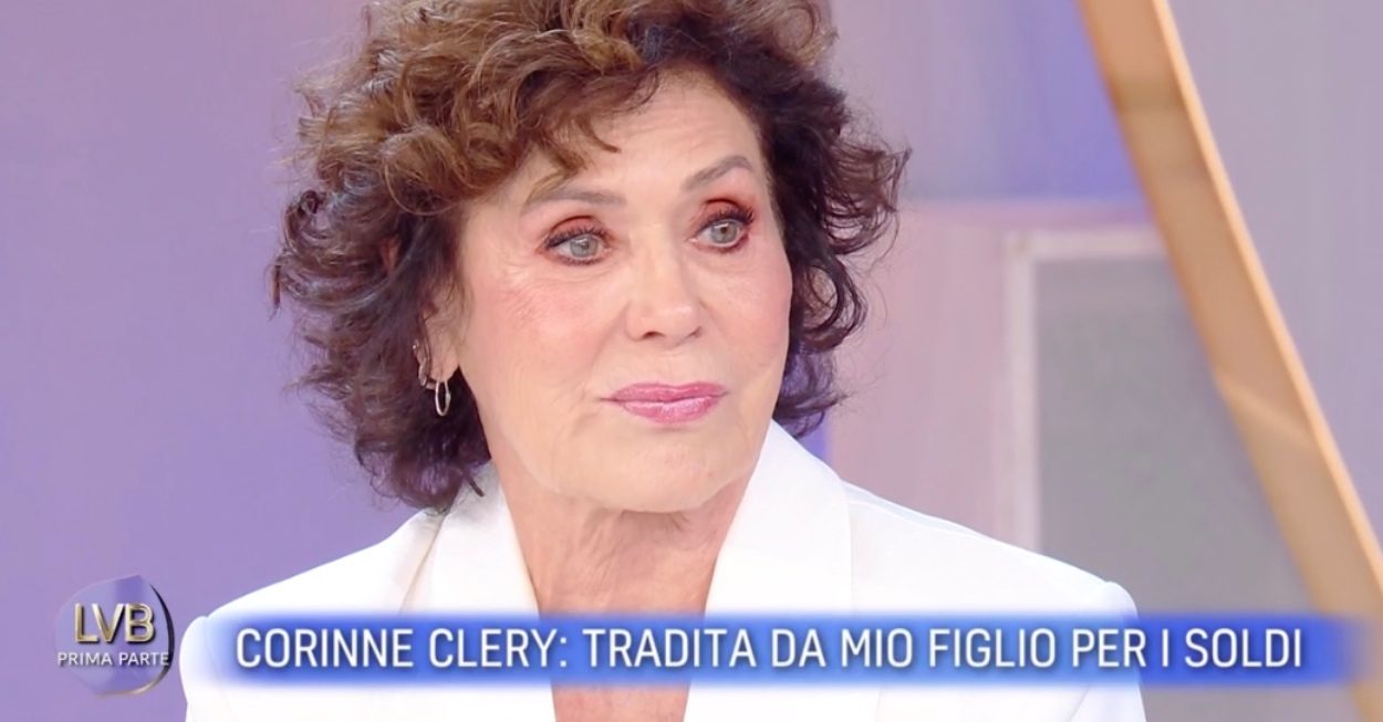 corinne Clery figlio