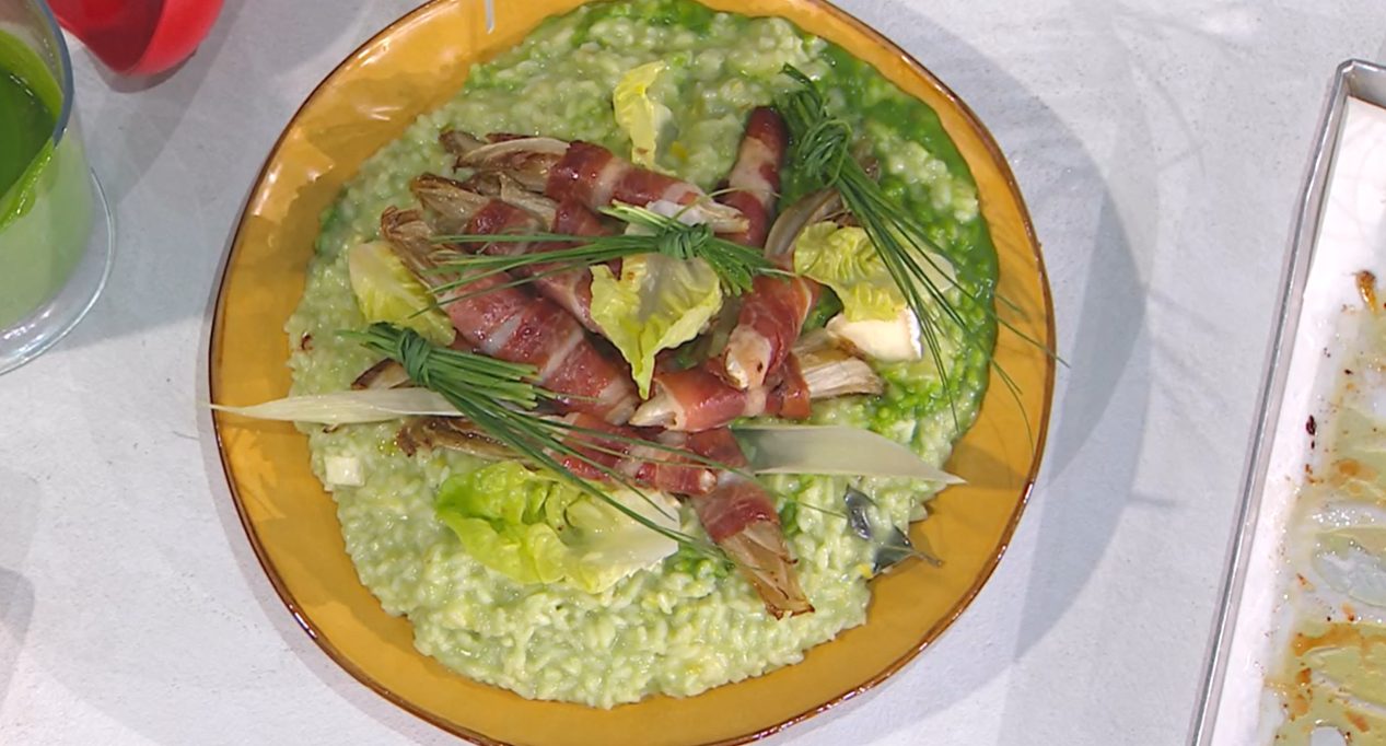 sergio barzetti fa risotto lattuga e brie
