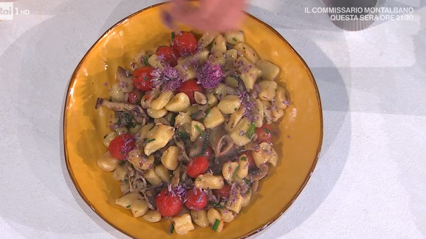 gnocchi funghi e pomodorini
