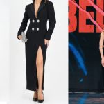 abito nero belen rodriguez belve