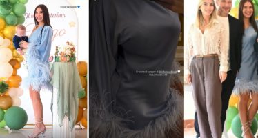 vestito chanel totti battesimo