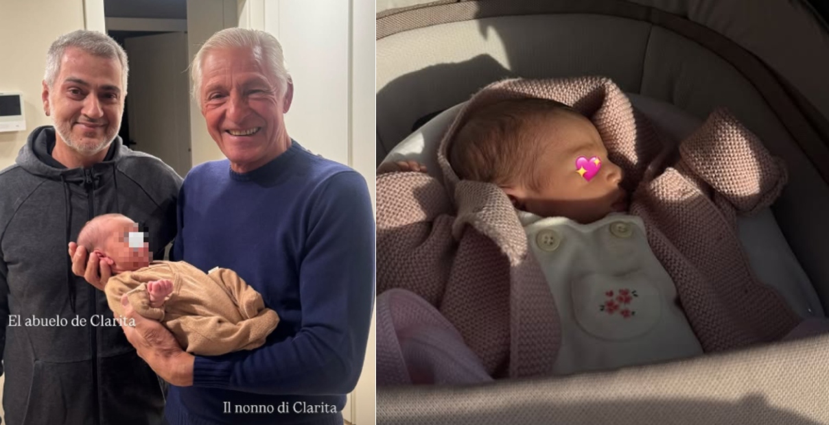 clara isabel con i suoi nonni