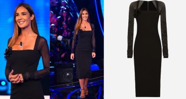 silvia toffanin abito dolce e gabbana