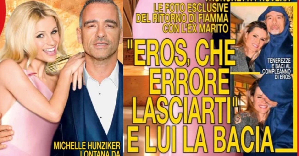 Michelle hunziker eros bacio