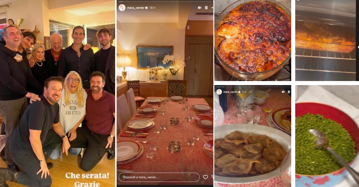 mara venier cena domenica sera