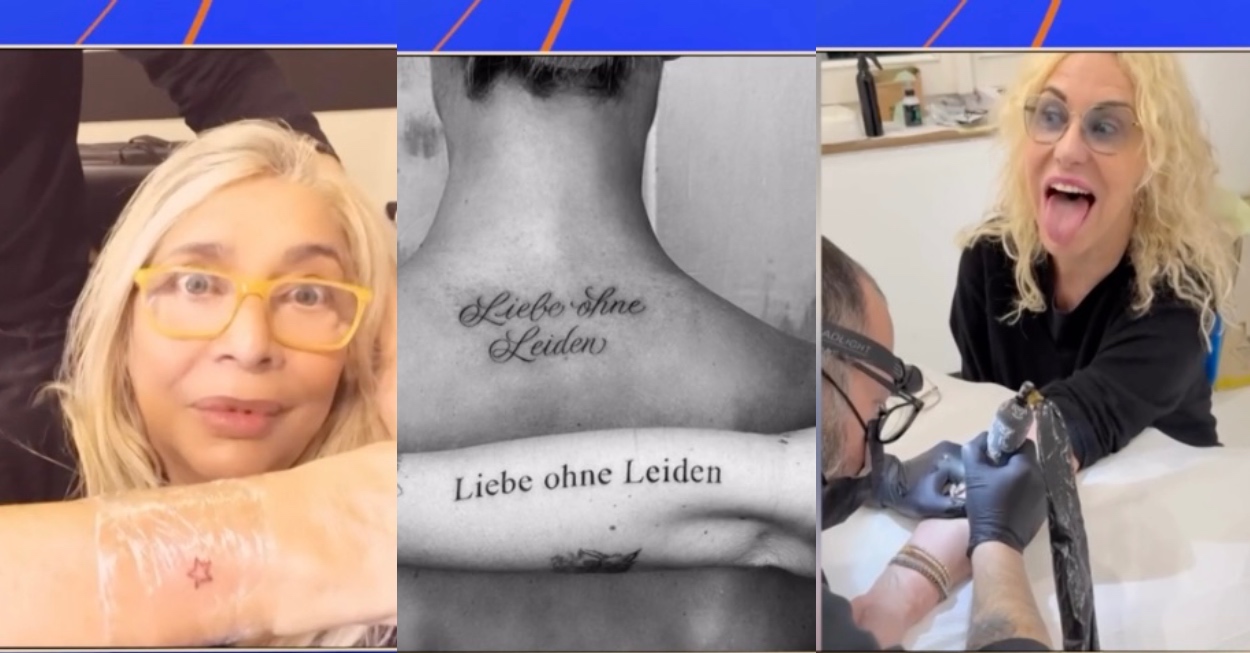 antonella clerici tatuaggio