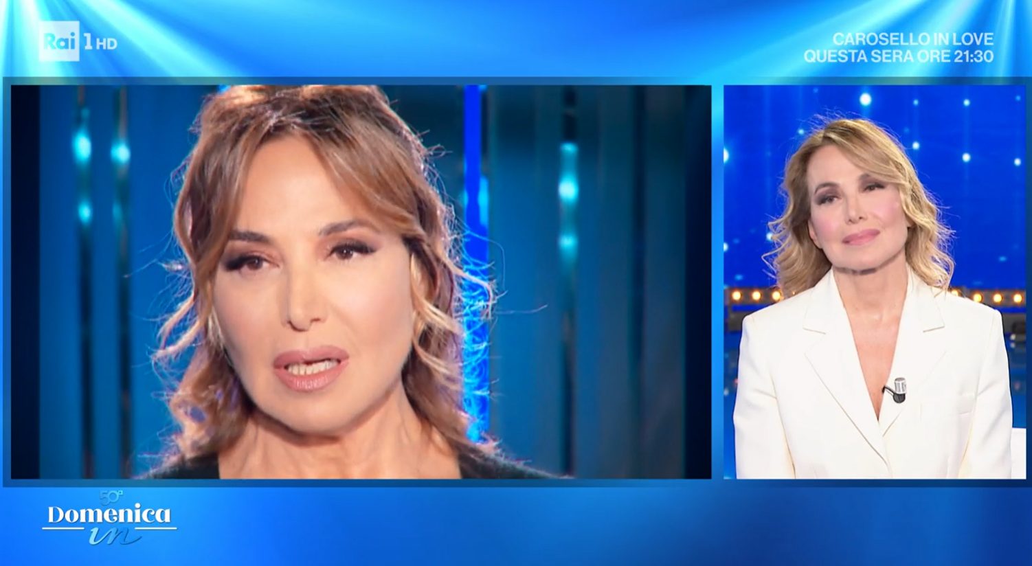 barbara d'urso domenica in intervista