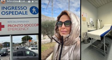 barbara d'urso in ospedale