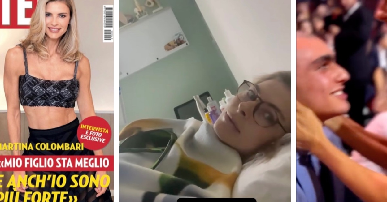 martina colombari figlio