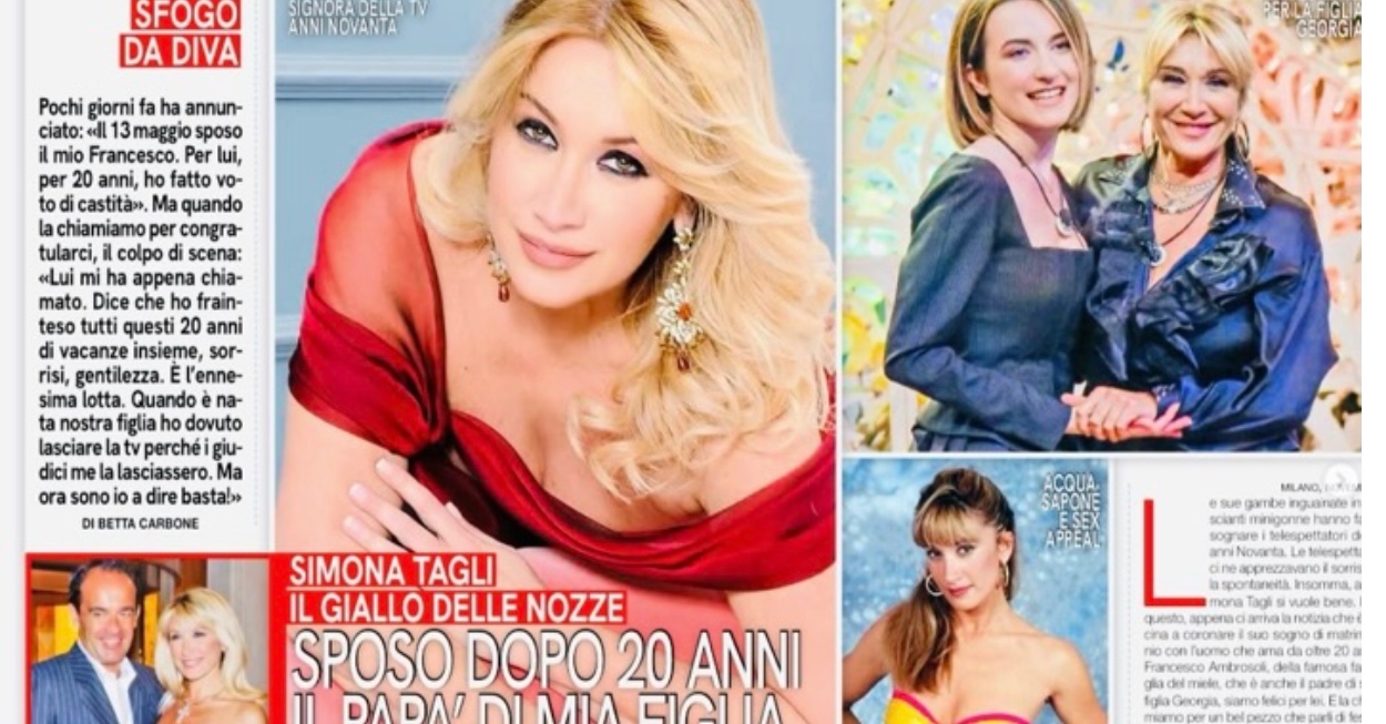 simona tagli matrimonio