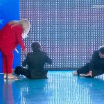 mara venier ricchi e poveri caduta