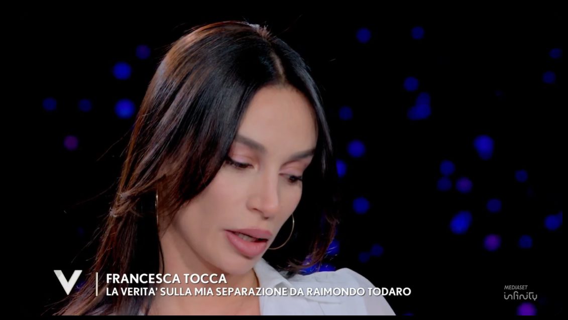 francesca tocca a verissimo