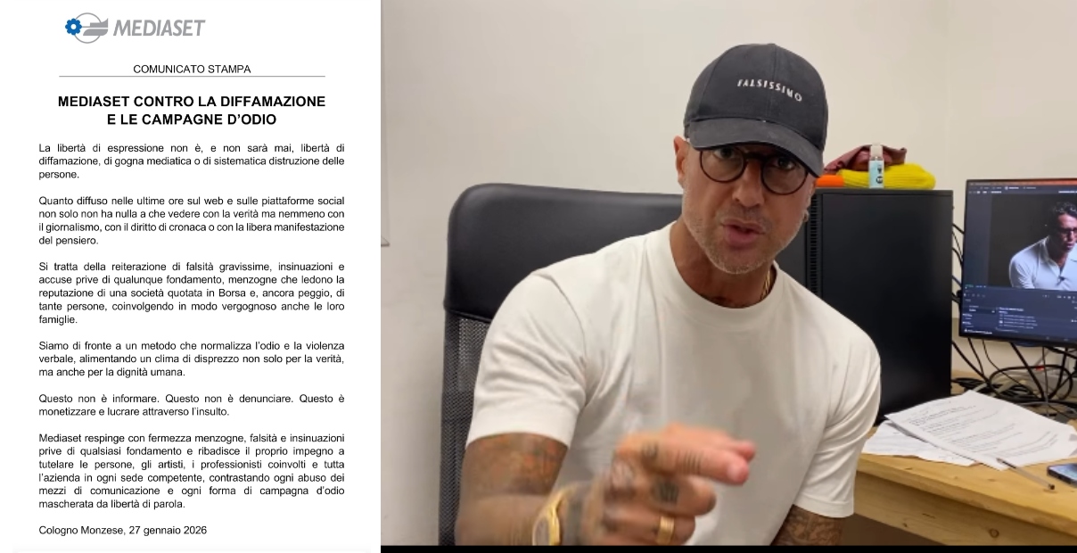 mediaset vs fabrizio corona