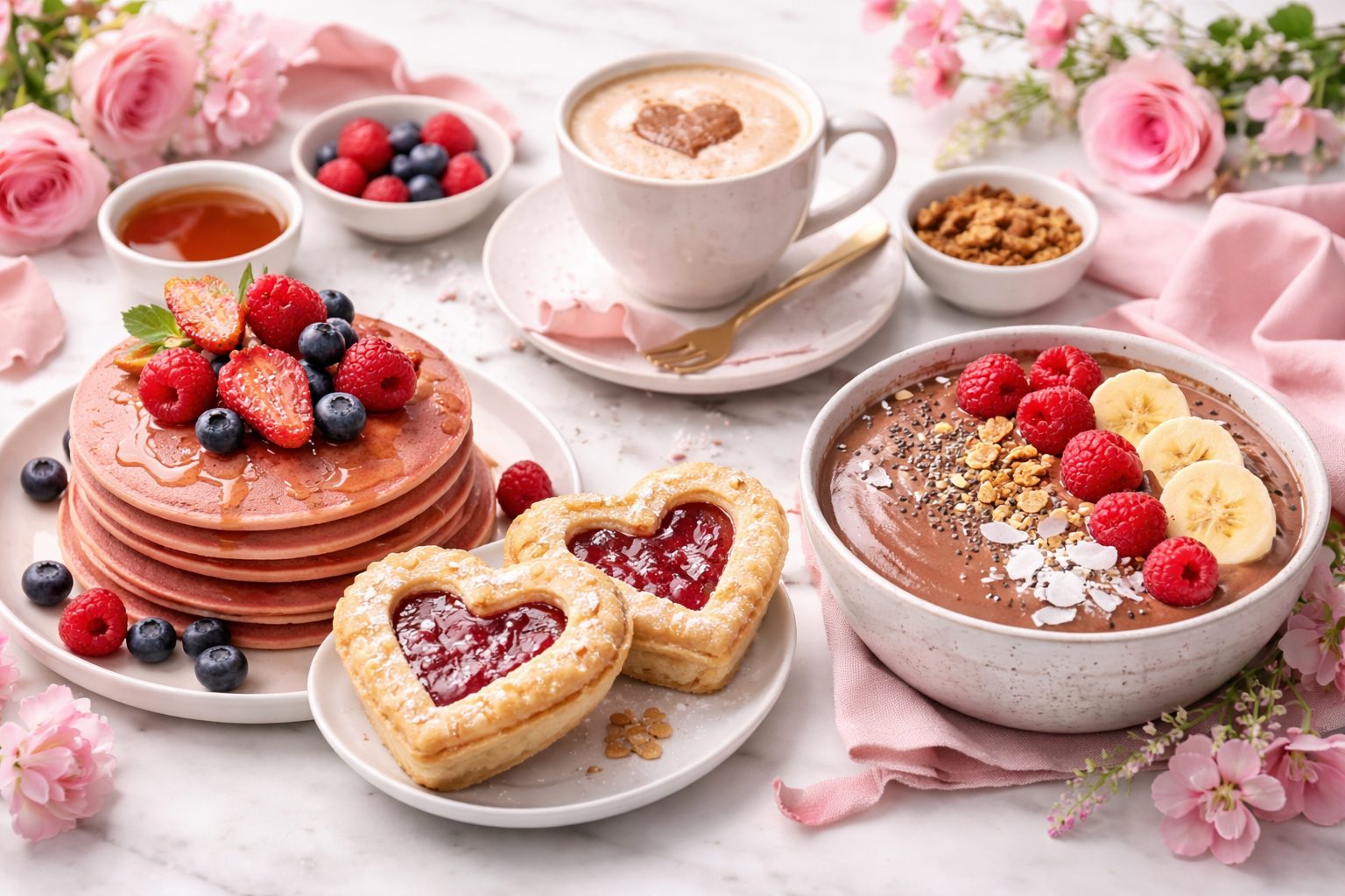 la colazione vegana di san valentino