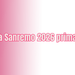 scaletta prima serata sanremo 2026
