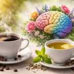 caffè e tè cervello