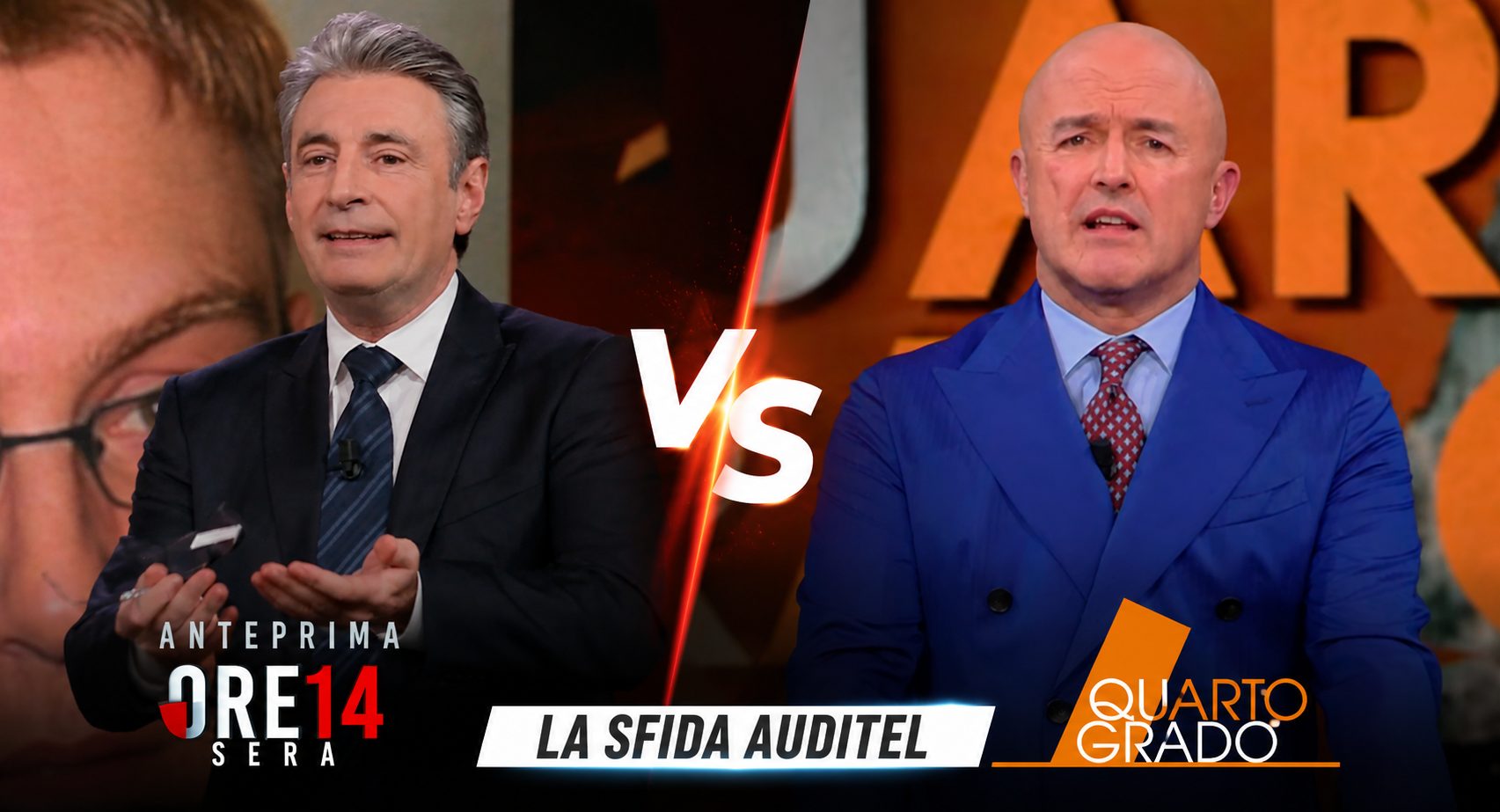 quarto grado vs ore 14 sera ascolti 15 maggio 2026