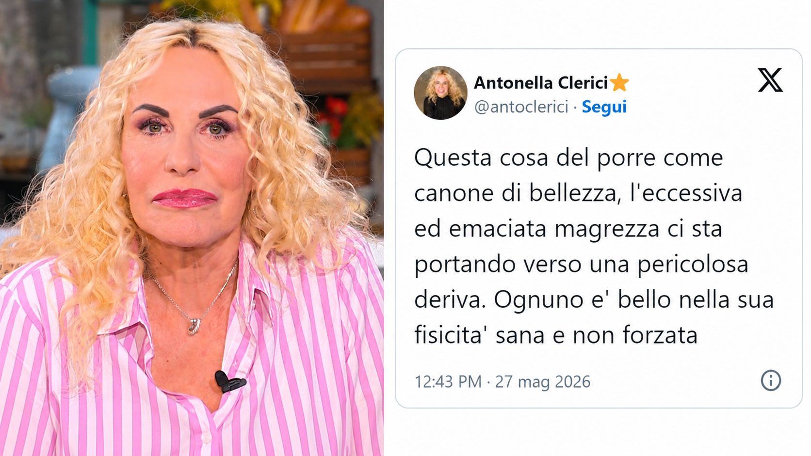 antonella clerici post