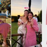 emma marrone abito rosa pois