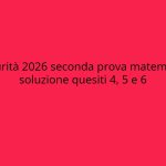 quesiti matematica