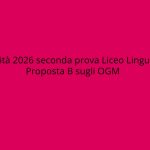 maturità 2026 seconda prova liceo linguistico