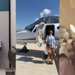 belen vola in jet privato