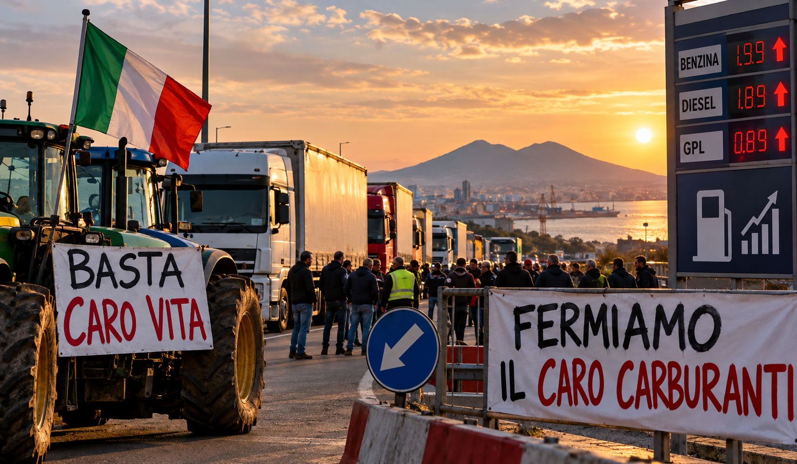 proteste al sud italia